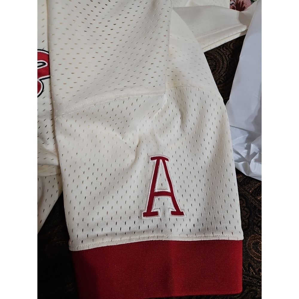 Mitchell & Ness Men's Medium Alabama Crimson Tide Vintage Logo Baseball Jersey - Picture 6 of 7